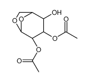 (4-acetyloxy-2-hydroxy-6,8-dioxabicyclo[3.2.1]octan-3-yl) acetate结构式