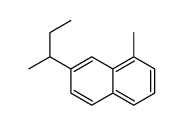 1-methyl-7-(1-methylpropyl)naphthalene结构式
