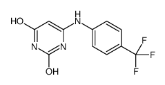 6-[4-(trifluoromethyl)anilino]-1H-pyrimidine-2,4-dione结构式