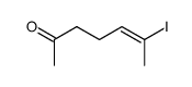 6-trans-iodo-5-hepten-2-one Structure