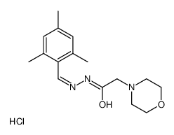 2-morpholin-4-yl-N-[(E)-(2,4,6-trimethylphenyl)methylideneamino]acetamide,hydrochloride结构式