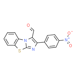2-(4-NITROPHENYL)BENZO[D]IMIDAZO[2,1-B]THIAZOLE-3-CARBALDEHYDE结构式