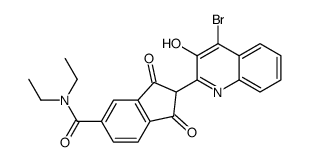 2-(4-bromo-3-hydroxy-2-quinolyl)-N,N-diethyl-2,3-dihydro-1,3-dioxo-1H-indene-5-carboxamide picture