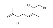 8-bromo-3,7-dichloro-2,6-dimethylocta-1,5-diene Structure