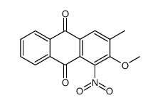 2-methoxy-3-methyl-1-nitro-anthraquinone Structure