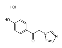 1-(4-hydroxyphenyl)-2-(1H-imidazol-1-ium-1-yl)ethanone,chloride结构式