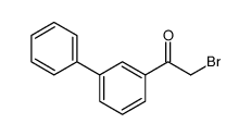 1-(biphenyl-3-yl)-2-bromoethanone Structure