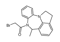 2-bromo-1-(6-methyl-1,2-dihydrobenzo[2,3][1,4]diazepino[6,7,1-hi]indol-7(6H)-yl)ethan-1-one结构式