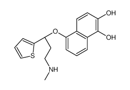 5-[(1S)-3-(methylamino)-1-thiophen-2-ylpropoxy]naphthalene-1,2-diol结构式