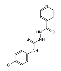 N‑(4-chlorophenyl)-2-(pyridin-4-ylcarbonyl)hydrazinecarbothioamide Structure