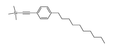 (2-(4-decylphenyl)ethynyl)trimethylsilane Structure