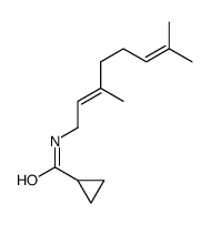 N-[(2Z)-3,7-dimethylocta-2,6-dienyl]cyclopropanecarboxamide Structure