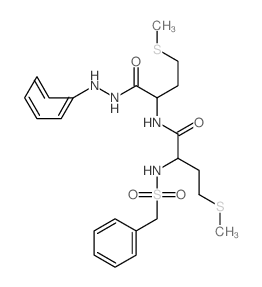 Methionine,N-[N-(benzylsulfonyl)-L-methionyl]-, 2-phenylhydrazide, L- (8CI) Structure