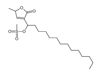 1-(2-methyl-5-oxo-2H-furan-4-yl)tetradecyl methanesulfonate Structure