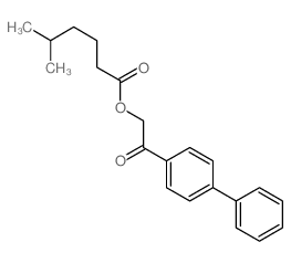 [2-oxo-2-(4-phenylphenyl)ethyl] 5-methylhexanoate Structure