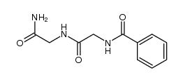 N-(N-benzoyl-glycyl)-glycine amide结构式