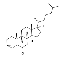 3α,5-cyclo-cholestan-6-one结构式