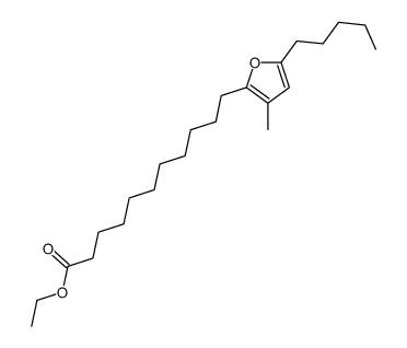 ethyl 11-(3-methyl-5-pentylfuran-2-yl)undecanoate结构式