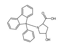 (2S,4R)-4-hydroxy-1-(9-phenylfluoren-9-yl)pyrrolidine-2-carboxylic acid Structure