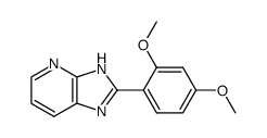 2-(2,4-DIMETHOXYPHENYL)-3H-IMIDAZO [4,5-b]pyridine结构式