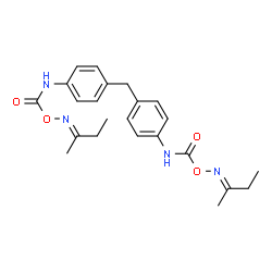 2-butanone,o,o'-[methylenebis(4,1-phenyleneiminocarbonyl)]dioxime Structure