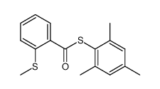 2-(Methylthio)thiobenzoesaeure-S-mesitylester Structure