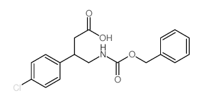 4-{[(Benzyloxy)carbonyl]amino}-3-(4-chlorophenyl)-butanoic acid结构式
