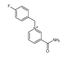 3-carbamoyl-1-(4-fluoro-benzyl)-pyridinium结构式