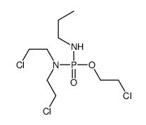 N-[bis(2-chloroethyl)amino-(2-chloroethoxy)phosphoryl]propan-1-amine结构式