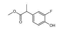 methyl 2-(3-fluoro-4-hydroxyphenyl)propionate Structure