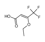 3-ethoxy-4,4,4-trifluoro-2-butenoic acid结构式