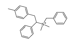 N-benzyl-N,N-dimethyl-1-phenyl-2-(p-tolyl)ethan-1-aminium Structure