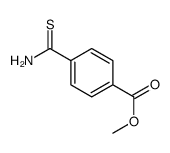 4-硫代甲酰胺基苯甲酸甲酯结构式
