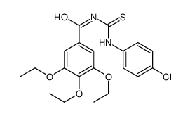 N-[(4-chlorophenyl)carbamothioyl]-3,4,5-triethoxybenzamide结构式