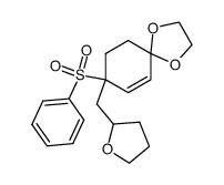 6,6-(ethylenedioxy)-3-[(2-tetrahydrofuranyl)methyl]-3-(phenylsulfonyl)cyclohexene结构式