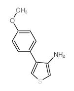 3-Thiophenamine,4-(4-methoxyphenyl)-结构式