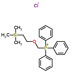 2-(trimethylsilyl)ethoxymethyltriphenylphosphonium chloride Structure