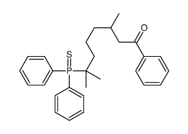 7-diphenylphosphinothioyl-3,7-dimethyl-1-phenyloctan-1-one Structure
