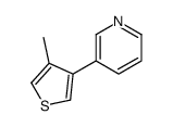 3-(4-methylthiophen-3-yl)pyridine结构式