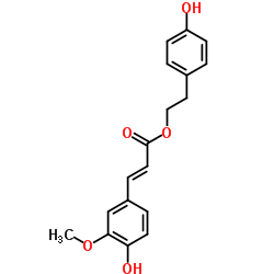 p-Hydroxyphenethyl trans-ferulate structure