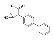 alpha-(1-Hydroxy-1-methylethyl)-biphenylacetic acid, (+)- Structure