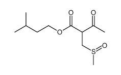 3-methylbutyl 2-(methylsulfinylmethyl)-3-oxobutanoate结构式