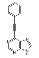 6-(phenylethynyl)-9H-purine结构式