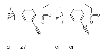 2-(ethylsulphonyl)-5-(trifluoromethyl)benzenediazonium tetrachlorozincate (2:1)结构式
