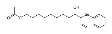 12-acetoxy-4-hydroxy-3-phenylseleno-1-dodecene Structure