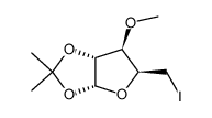 5-deoxy-5-iodo-1,2-O-isopropylidene-3-O-methyl-α-D-xylofuranose Structure