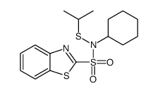 N-Cyclohexyl-N-isopropylthiobenzothiazole-2-sulfonamide结构式