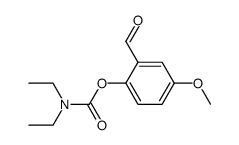 2-formyl-4-methoxyphenyl diethylcarbamate结构式