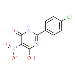 2-(4-Chlorophenyl)-6-hydroxy-5-nitro-4(3H)-pyrimidinone Structure