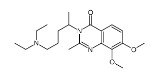 4(3H)-Quinazolinone,3-[4-(diethylamino)-1-methylbutyl]-7,8-dimethoxy-2-methyl-结构式